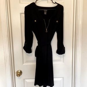 SoHo Apparel dress with gold trim